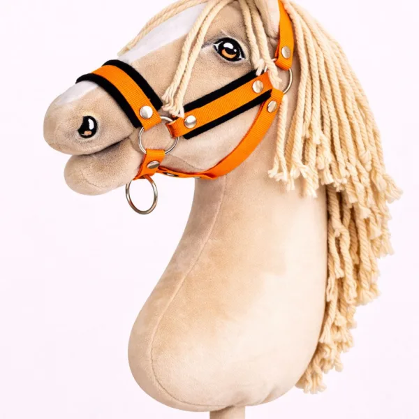 Reguliuojamas apynasris „Hobby Horse“ žirgui A3, spalvos: oranžinė ir raudona