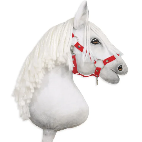 Reguliuojamas apynasris „Hobby Horse“ žirgui A3, spalvos: oranžinė, raudona ir rožinė - Raudona