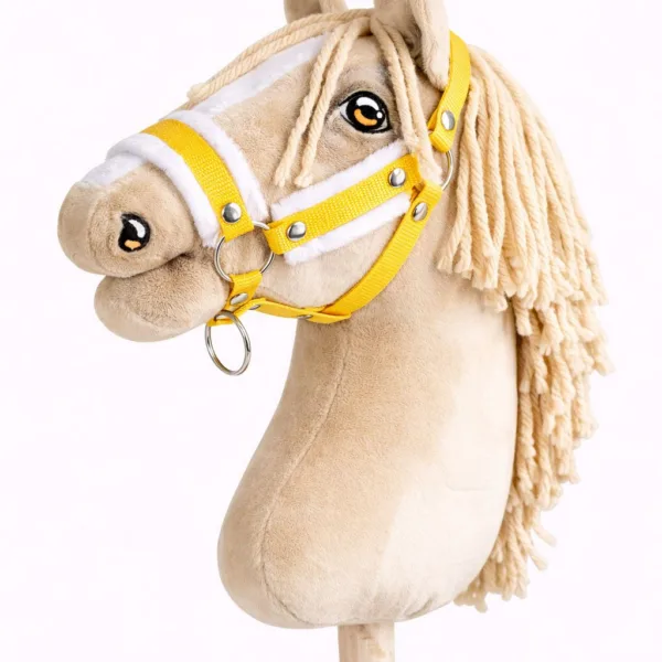 Reguliuojamas apynasris „Hobby Horse“ žirgui A3, spalvos: geltona ir juoda